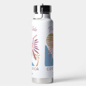 Individuelle Name Costa Rica Motto Pura Vida Trinkflasche (rechts)