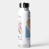 Individuelle Name Costa Rica Motto Pura Vida Trinkflasche (Links)