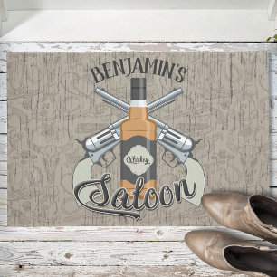Individuelle Name Cowboy Revolver Gun Whiskey Salo Fußmatte