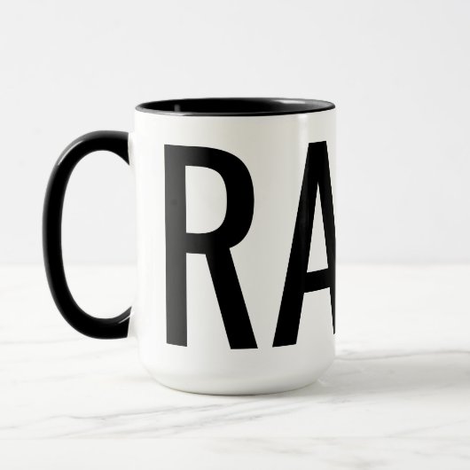 Individuelle Name CRAP / RAP Tasse (Links)