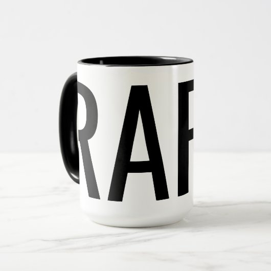 Individuelle Name CRAP / RAP Tasse (Vorderseite Links)