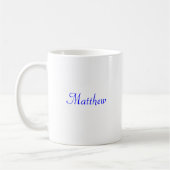 Individuelle Name Crew 7 zweiseitig Kaffeetasse (Links)