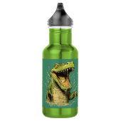 Individuelle Name Crocodile Edelstahlflasche (Rechts)