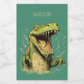 Individuelle Name Crocodile Lebensmitteletikett (Einzelnes Label)