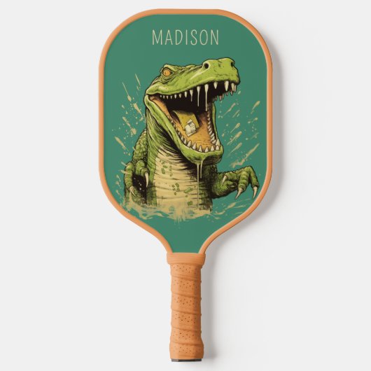 Individuelle Name Crocodile Pickleball Schläger (Vorderseite)