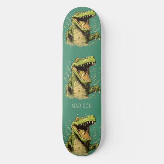 Individuelle Name Crocodile Skateboard (Vorderseite)