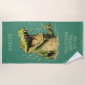 Individuelle Name Crocodile Strandtuch (Vorderseite)