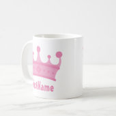 Individuelle Name Crown Kaffeetasse (Vorderseite Links)