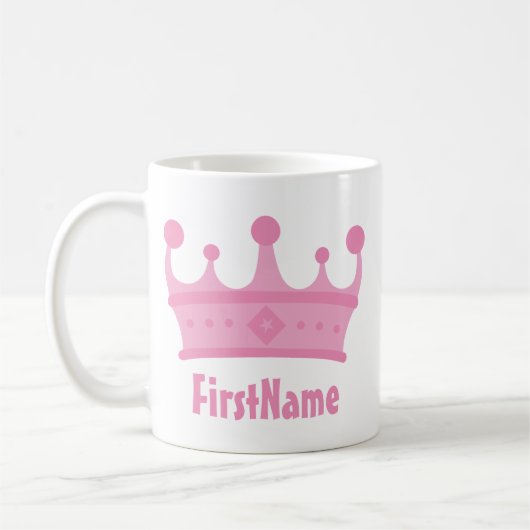 Individuelle Name Crown Kaffeetasse (Links)