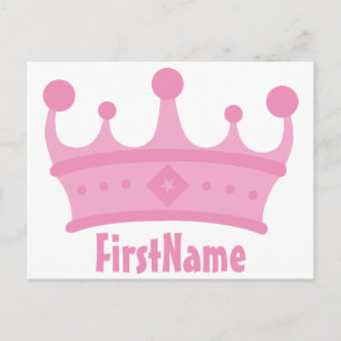 Individuelle Name Crown Postkarte