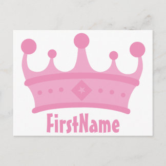 Individuelle Name Crown Postkarte