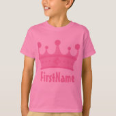 Individuelle Name Crown T-Shirt (Vorderseite)