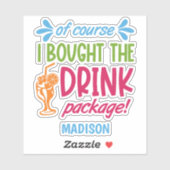 Individuelle Name Cruise Aufkleber (Blatt)