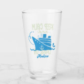 Individuelle Name Cruise Behielt Ruhe Glas (Rückseite)