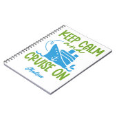 Individuelle Name Cruise Behielt Ruhe Notizblock (Linke Seite)