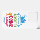 Individuelle Name Cruise Drinks Case-Mate iPhone Hülle (Rückseite (Horizontal))