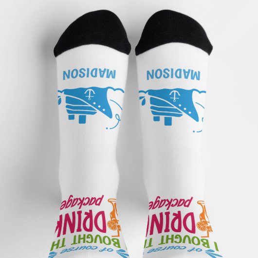 Individuelle Name Cruise Drinks Socken (Oben)