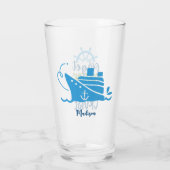 Individuelle Name Cruise Glas (Rückseite)