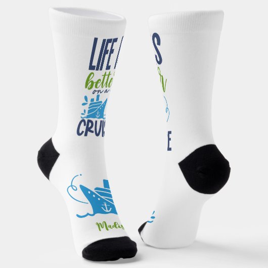 Individuelle Name Cruise Socken (Gewinkelt)