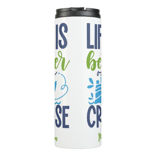 Individuelle Name Cruise Thermosbecher (Rückseite)