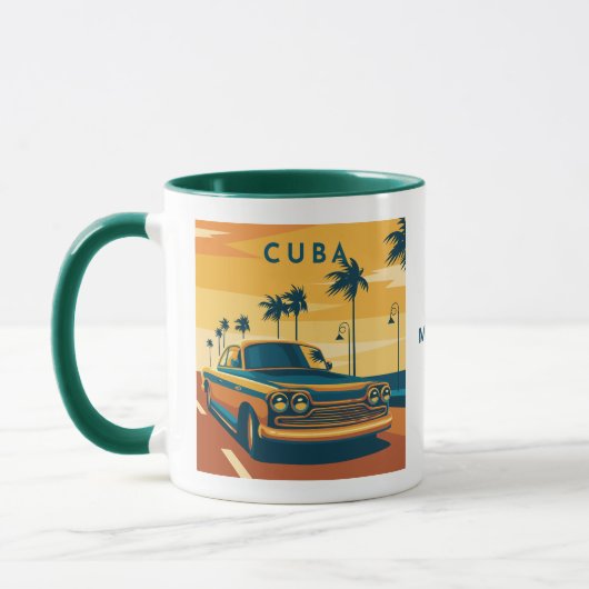 Individuelle Name Cuba Illustration Tasse (Links)