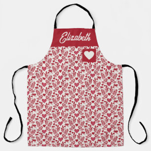 Individuelle Name Cupid & Hearts Schürze