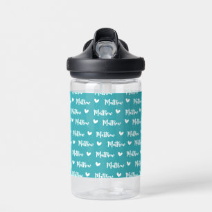 Individuelle Name Cyan Color Liebe Icon Trinkflasche