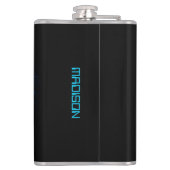 Individuelle Name Cyber Circuit Eye Flachmann (Rückseite)