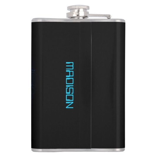 Individuelle Name Cyber Circuit Eye Flachmann (Rückseite)