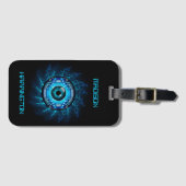 Individuelle Name Cyber Circuit Eye Gepäckanhänger (Vorderseite (Horizontal))