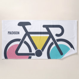 Individuelle Name Cycling Strandtuch