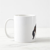 Individuelle Name Dackel Kunst Kaffeetasse (Links)