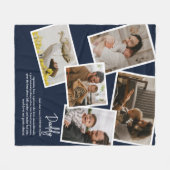 Individuelle Name Daddy Pater Definition Foto Coll Fleecedecke (Vorderseite (Horizontal))