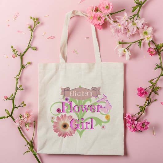 Individuelle Name Daisy Flower Girl Tragetasche