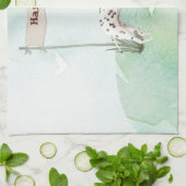 Individuelle Name Dalmatiner Haustier Hund Geschirrtuch (Gefaltet)