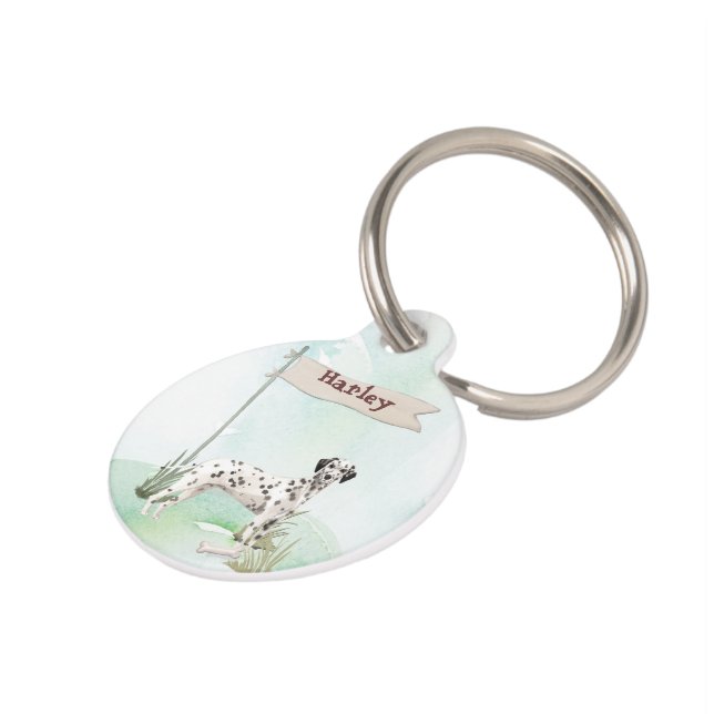 Individuelle Name Dalmatiner Haustier Hund Haustiermarke (Seite)