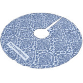 Individuelle Name Damask Baumrock Polyester Weihnachtsbaumdecke (Schrägansicht)
