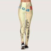 Individuelle Name Dance Leggings (Rückseite)
