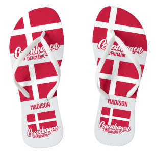 Individuelle Name Dänemark Badesandalen