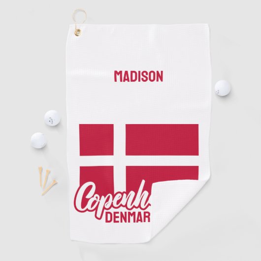 Individuelle Name Dänemark Golfhandtuch (Insitu)