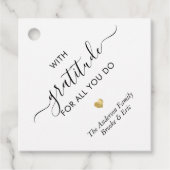 Individuelle Name Dankbarkeit Modernes Drehbuch Vi Geschenkanhänger (Vorderseite)