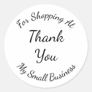 Individuelle Name dankt Ihnen für Ihre Unterstützu Runder Aufkleber