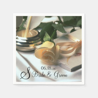 Individuelle Name Date Monogram Wedding Einladung  Serviette