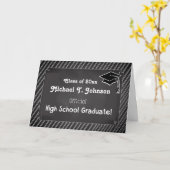 Individuelle Name & Datum, Abschluss-Gratulationsk Karte (Gelbe Blume)