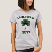 Individuelle Name & Datum, Kleeblatt, St Patrick’s T-Shirt (Vorderseite)