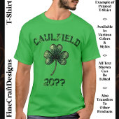 Individuelle Name & Datum, Kleeblatt, St Patrick’s T-Shirt