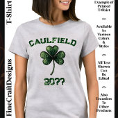 Individuelle Name & Datum, Kleeblatt, St Patrick’s T-Shirt