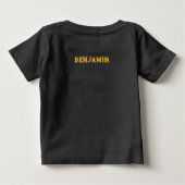 Individuelle Name Datum Position Übereinstimmung F Baby T-shirt (Rückseite)