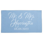 Individuelle Name-, Datum- und Farbkissenbezüge Kissenbezug (Vorderseite-Rechts)