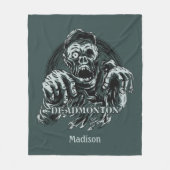 Individuelle Name DEADMONTON Fleece-Decken Fleecedecke (Vorderseite)